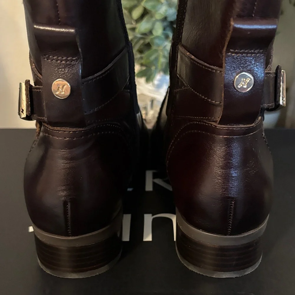 Naturalizer Rena 2 Dark Brown Leather Knee-High Boots Size 9 New In Box - Picture 7 of 10